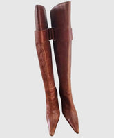Legacy Boots Cognac Leather Over-the-knee - SM REBOOTED
